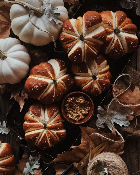 Recipe Pumpkin Shaped Pretzel Buns — Lily Morello