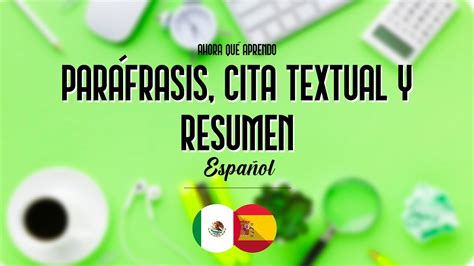 Par Frasis Cita Textual Y Resumen Espa Ol Youtube