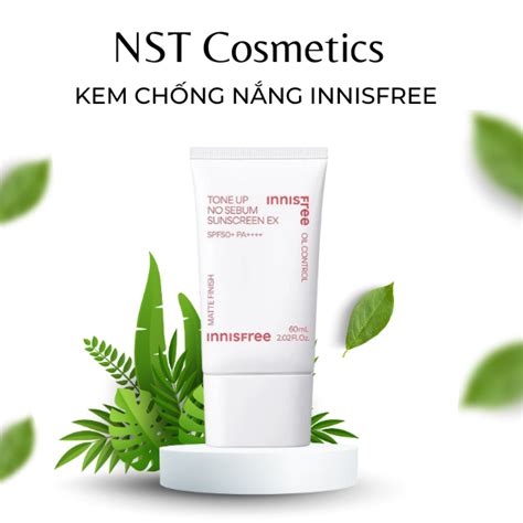 Kem Ch Ng N Ng N Ng T Ng Ki M D U Innisfree Tone Up No Sebum Sunscreen