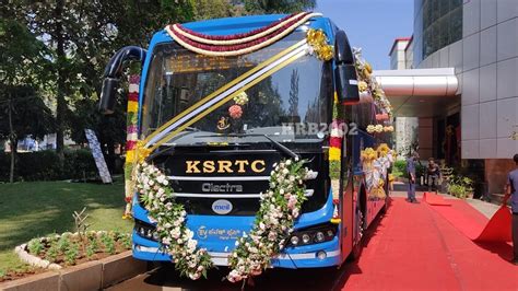 Brand New Ksrtc Electric Ev Power Plus Bus Service Mysore To