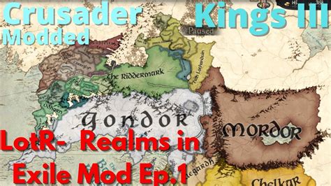 Ck Modded Lotr Realms In Exile Mod Ep Youtube