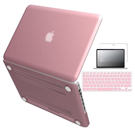 iBenzer - 3 in 1 Macbook Pro 13" Soft-Skin Plastic Hard Case Cover ...