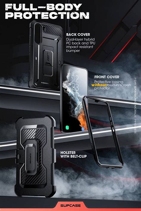 Supcase Ub Pro Samsung Galaxy S Plus Hoesje Schokbestendig Zwart