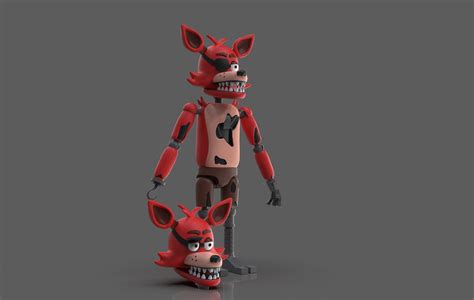 Stl File Five Nigths At Freddy S Foxy Articulated Figure D Print