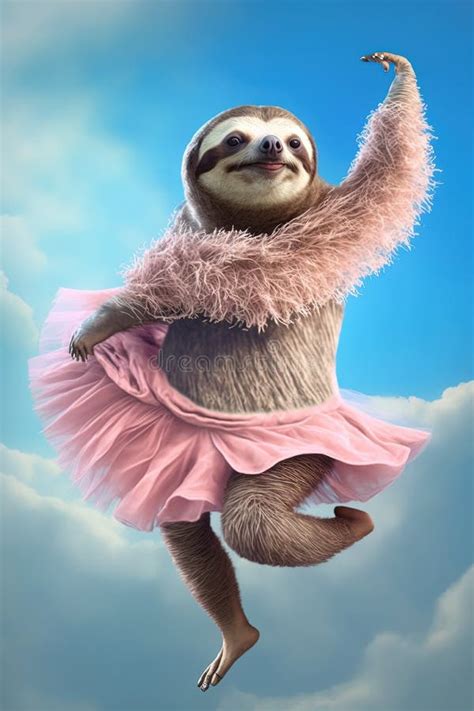 Sloth in Ballet Dress. Generative AI Stock Illustration - Illustration of ballet, dress: 268954554