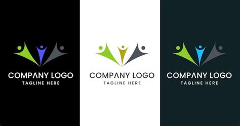 Consultor inicial diseño de logotipo signo de símbolo moderno creativo