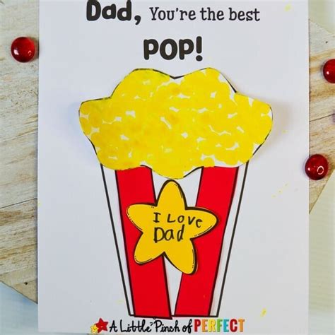 I Love You Pop Popcorn Father S Day Craft