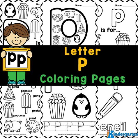 Letter P Coloring Sheets Printable Pdf