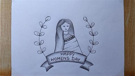 International Women S Day Drawing Easy Happy Women S Day Drawing