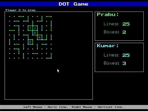 Dotgame In C Using Mouse