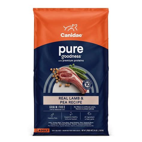 Canidae 美國咖比狗乾糧 Pure 無穀物 羊肉豌豆配方 4lb 12lb 24lb The Best Pet