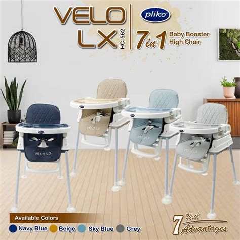 Jual Kursi Makan Pliko Velo LX HC 562 Booster High Chair Shopee Indonesia