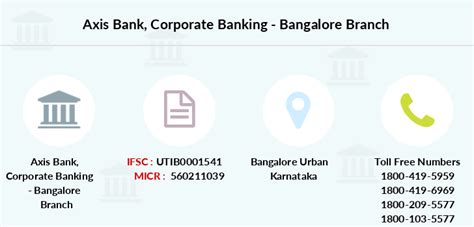 Axis Bank Corporate Banking Branch Ifsc Code Utib0001541