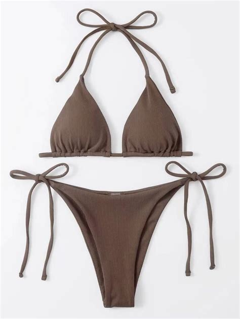 Generic New Sexy Three Point Bikini Split Swimsuit Female Beach