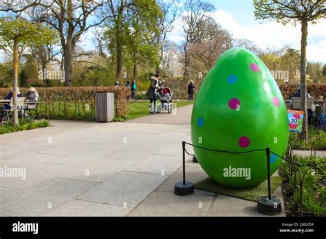 Giant Easter Egg Hunt 2022 At Rhs Garden Wisley Surrey England Uk