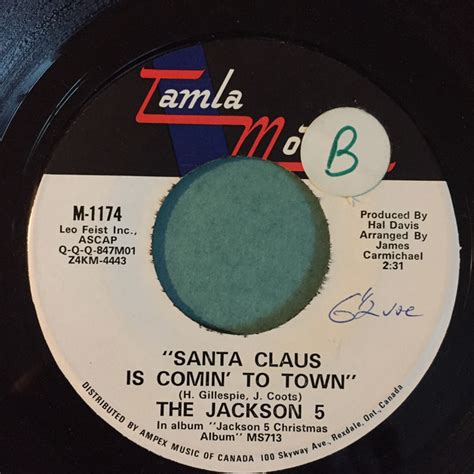 The Jackson 5 Santa Claus Is Comin To Town 1970 Vinyl Discogs