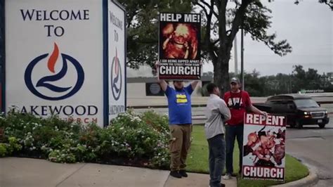 Church Repent Project Outside Joel Osteen S Church YouTube