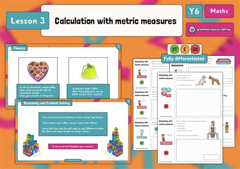 Year 6 Converting Units Calculation With Metric Measures Lesson 3 Grammarsaurus Australia