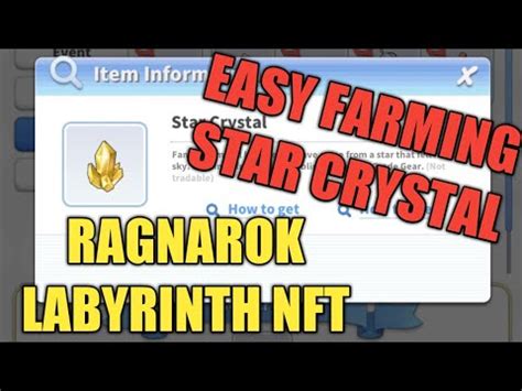 Ragnarok Labyrinth Nft How To Farming Star Crystal Farming Zeny