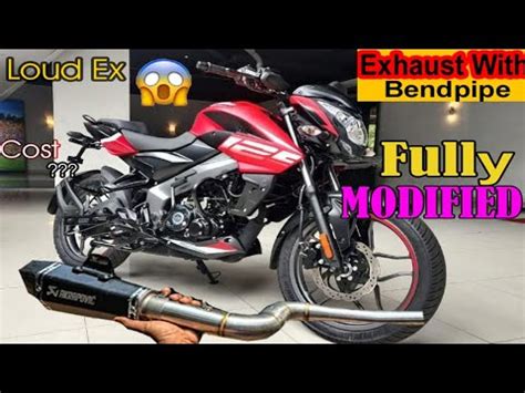 Top Modified Loud Exhaust Installed In Bajaj Pulsar NS125 200 Bike