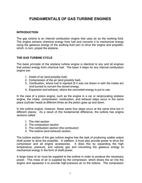 SOLUTION Fundamentals Of Gas Turbine Engines Studypool