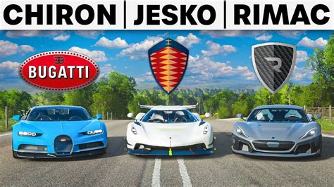 Forza Horizon Drag Race Rimac C Vs Koenigsegg Jesko Off