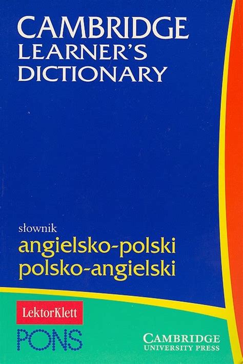 Cambridge Learner S Dictionary S Ownik Angielsko Polski Polsko