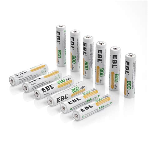 EBL Rechargeable AAA Batteries 12 Pack 1 2 Volts NiMH Triple A