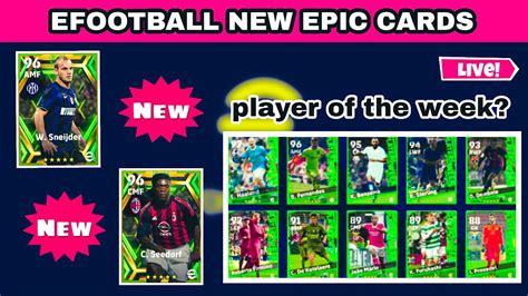 New Epic Cardsplayer Of The Weekefootball Mobile Live