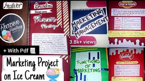 Best Marketing Project For Class Xii Marketing Project On Ice Cream Bst Project Class Xii With