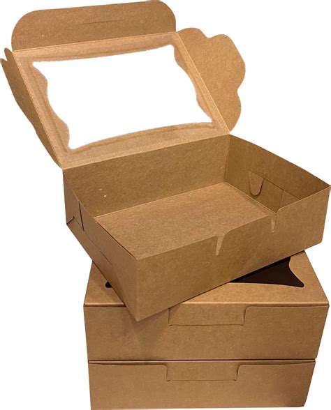 Amazon ONE MORE 15pcs 9inch Kraft Bakery Boxes Large Pie Boxes