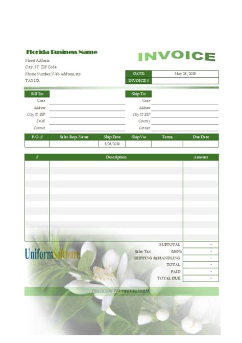 28 Three Column Invoice Templates 16 28