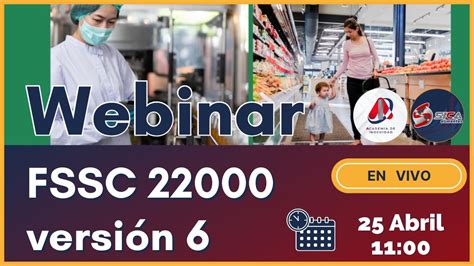 FSSC 22000 versión 6 Webinar YouTube