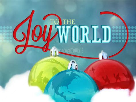 Joy To The World Powerpoint Template Christmas Christmas Powerpoints