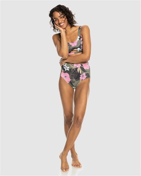 Roxy Roxy Pro The Up Surge High Waist Bikini Bottoms For Women