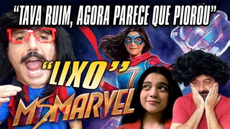 Reação Ao Trailer da Ms Marvel da Disney Plus Irmãos Piologo Filmes