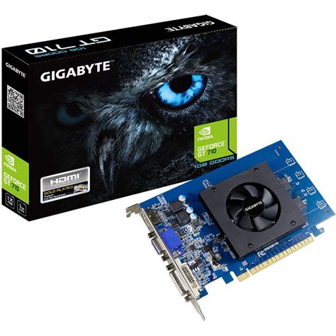 Placa de Vídeo NVIDIA GT 710 1GB DDR5 64 Bits GV N710D5 1GI