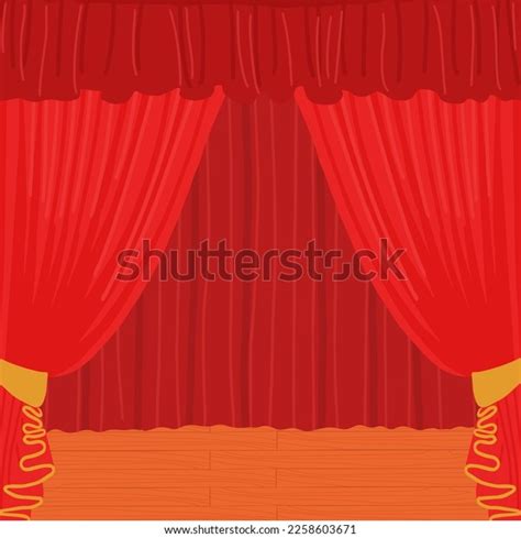 Theater Background Closed Red Velvet Curtains Stock Vector (Royalty Free) 2258603671 | Shutterstock