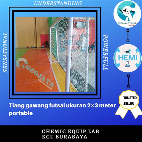 Tiang Gawang Futsal Ukuran Meter Portable Chemicequiplab