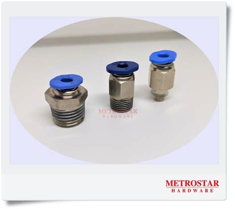 One Touch Fittings Straight Threaded To Tube Male Connector Mm