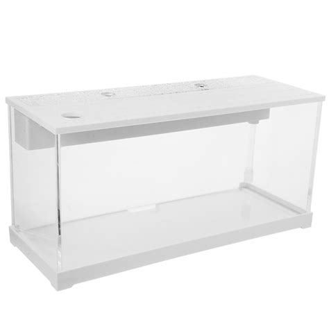 Mrless Small Desktop Aquarium With Led Light Acrylic Fish Tank Tabletop