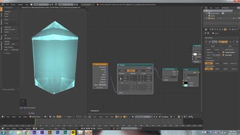 How To Setup Emissive Crystal Materials In Blender Cycles Youtube