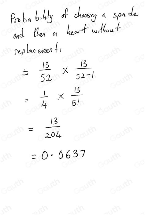 Solved Correct O Two Cards Are Drawn Without Replacement From A