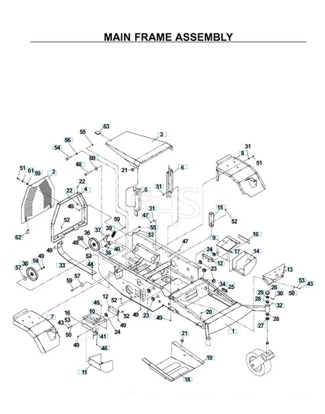 Husqvarna Bz6134 D Mainframe Left Side GHS