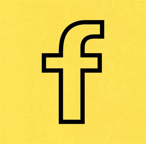 Yellow Facebook Icon