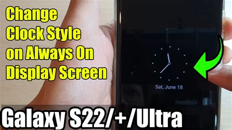 Galaxy S S Ultra How To Change Clock Style On Always On Display