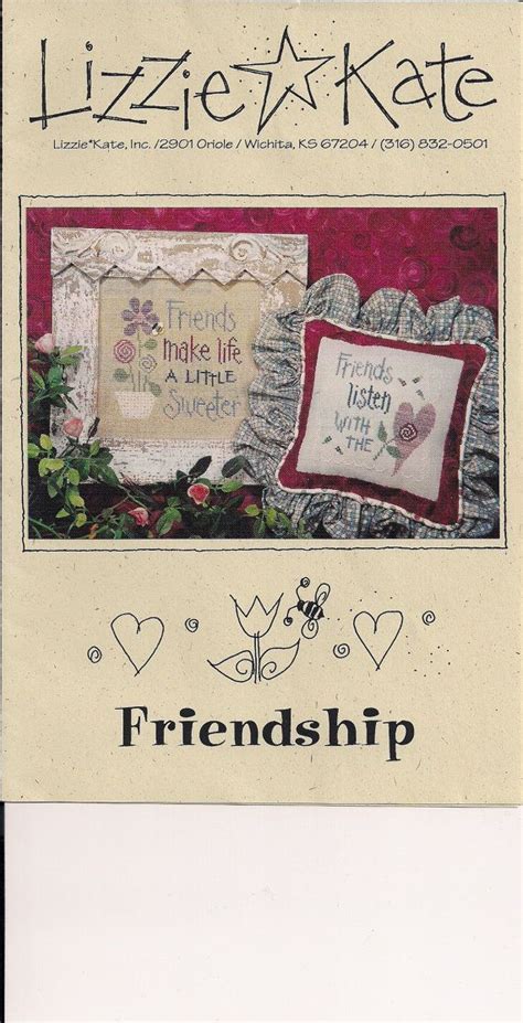 Counted Cross Stitch Friendship By Lizzie Kate Etsy Cross Stitch