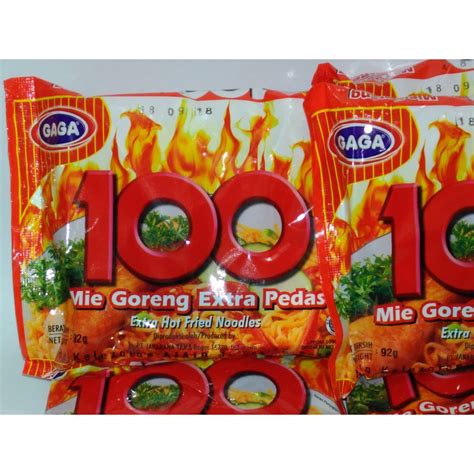 Jual Gaga Mie Mi Goreng Extra Pedas Makanan Pedas Mie Instan Jadul