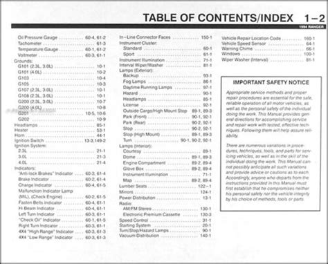 1994 Ford Ranger Electrical Troubleshooting Manual Wiring Diagram Book Original Ebay