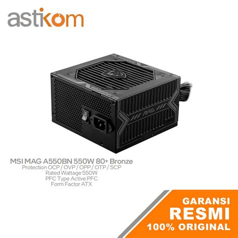 Jual Power Supply Msi W Bronze Mag A Bn Plus Bronze Psu